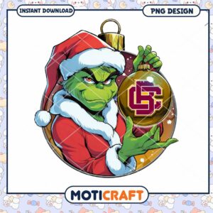 Grinch Christmas Ornament PNG Downloadable Design