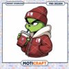 Grinch Character PNG with Coffee Mug and Hoodie Design