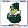 Grinch Character PNG Design with Coffee Cup Download