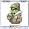 Grinch Character PNG Coffee Design for Instant Download