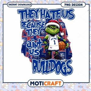 Grinch Bulldog Basketball PNG Design for Fans Download
