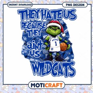 Grinch Basketball Wildcats PNG Design for Instant Download