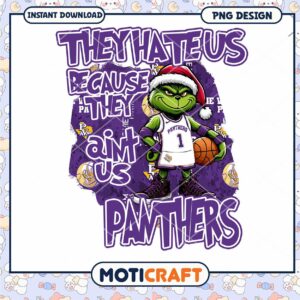 Grinch Basketball PNG They Hate Us Panthers Design
