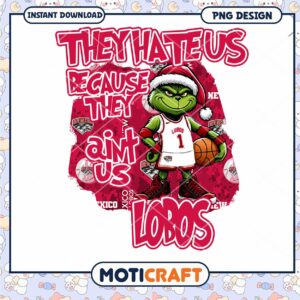 Grinch Basketball PNG Design Lobos Team Spirit Art