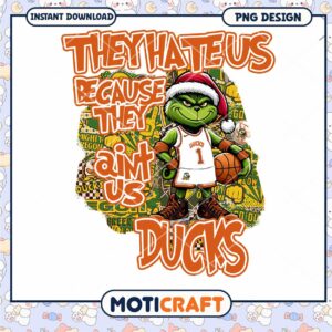 Grinch Basketball Ducks PNG Fun Holiday Design Download