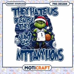 Grinch Basketball Design They Hate Us PNG Download