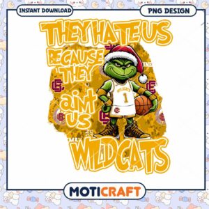 Grinch Basketball Design for Wildcats Fans PNG Download