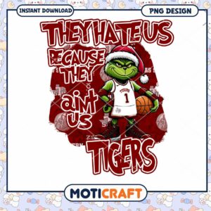 Grinch Basketball Design for Tigers Fans in PNG Format