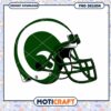 Green Football Helmet PNG Instant Download Design File