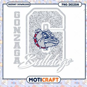 Gonzaga Bulldogs PNG Design Instant Download Art 6