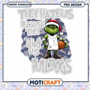 Gonzaga Bulldogs Grinch PNG Basketball Design Download