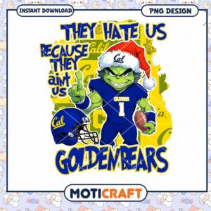 Golden Bears They Hate Us PNG Instant Download Design