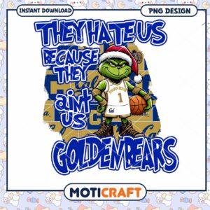 Golden Bears They Hate Us PNG Design Instant Download