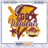 Go Wildcats Football Team Spirit PNG Design Download