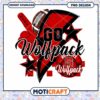 Go Wolfpack Football PNG Instant Download Design Art