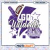 Go Wildcats Football PNG Design for Instant Download