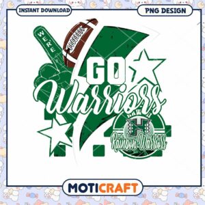 Go Warriors PNG Design Instant Download for Fans