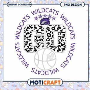 Go Wildcats Basketball PNG Design for Instant Download