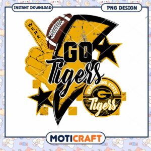 Go Tigers PNG Design for Sports Fans Instant Download