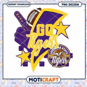 Go Tigers PNG Design for LSU Football Fans Download