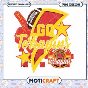 Go Terrapins PNG Design Instant Download for Fans