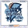 Go Tar Heels Football PNG Design for Instant Download