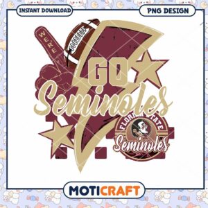 Go Seminoles Football PNG Instant Download Design Art