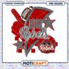 Go Rebels Football PNG Design Instant Download Art