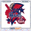 Go Rebels Ole Miss Football PNG Design Instant Download