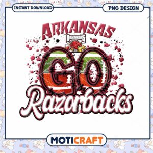 Go Razorbacks Arkansas Sports PNG Design Instant Download