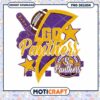 Go Panthers Football Printable PNG Design Download