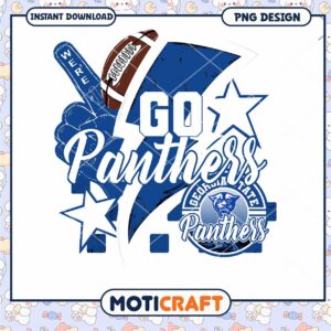 Go Panthers Georgia State Football PNG Design Download