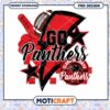 Go Panthers Football PNG Design for Instant Download