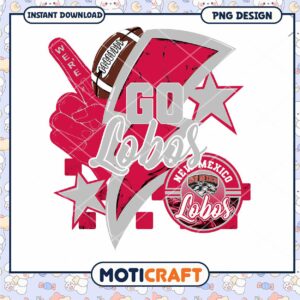 Go Lobos New Mexico PNG Design for Instant Download