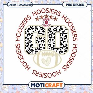 Go Hoosiers PNG Design for Instant Download Sports Fans