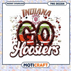 Go Hoosiers Indiana PNG Design for Sports Fans
