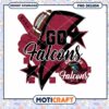 Go Falcons Football PNG Design Instant Download Art