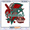 Go Cardinals Football Team PNG Graphic Design Download
