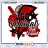 Go Cardinals Football PNG Design Instant Download Art