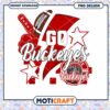 Go Buckeyes Ohio State Football PNG Design Download