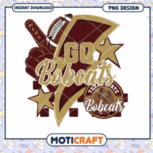 Go Bobcats Instant Download PNG Design for Fans
