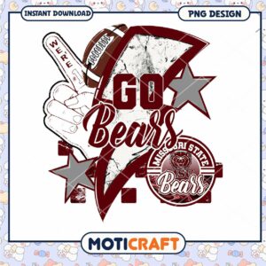 Go Bears PNG Design for Missouri State Fans Downloadable