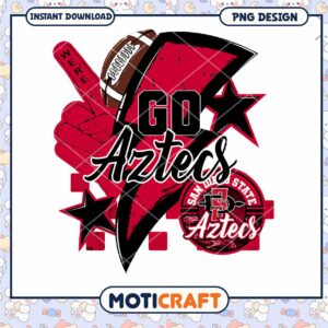Go Aztecs PNG Download Football Theme Design Artwork