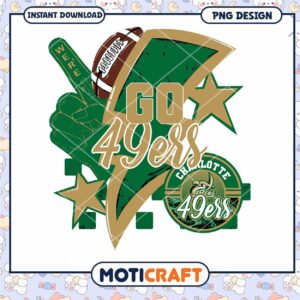 Go 49ers Football Team Cheer PNG Instant Download Design
