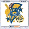 Go Aggies Football PNG Design Instant Download Art