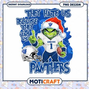 Georgia State Panthers PNG Fun Football Design Download