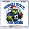 Georgia State Panthers Grinch PNG Christmas Design Download