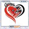 Georgia Heart Football Helmet PNG Design Instant Download