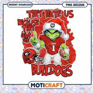 Georgia Bulldogs PNG Design They Hate Us Instant Download