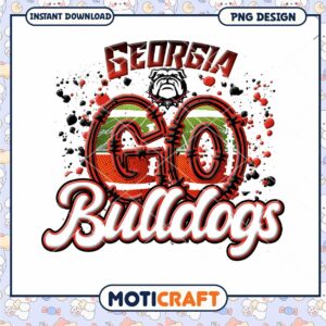 Georgia Bulldogs Go PNG Design Instant Download Gift